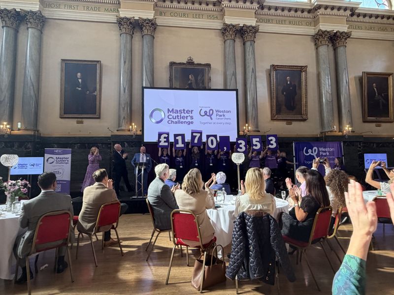 Master Cutler’s Challenge Raises £170,353 for Weston Park Cancer Charity