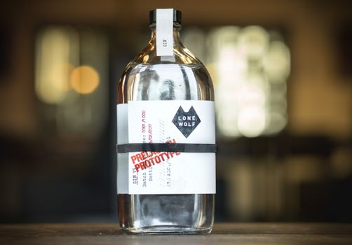 Pharma Bottle Gives LoneWolf Spirits’ Prototype Gin Craft Appeal