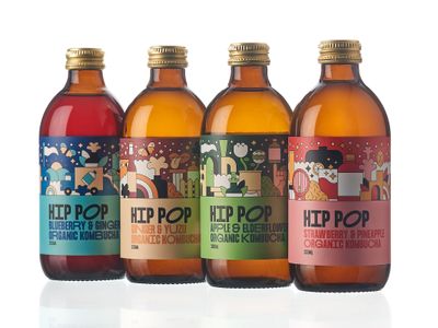 Beatson Clark Bottle Lends Retro Look to Kombucha Brand