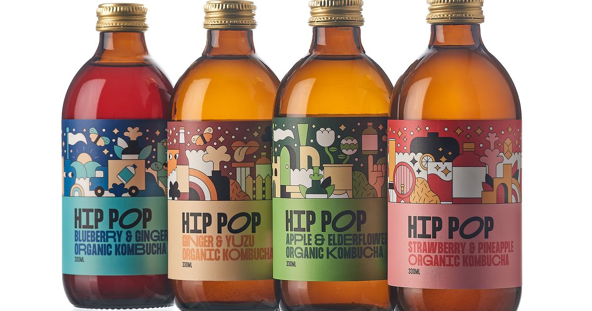 Beatson Clark Bottle Lends Retro Look to Kombucha Brand