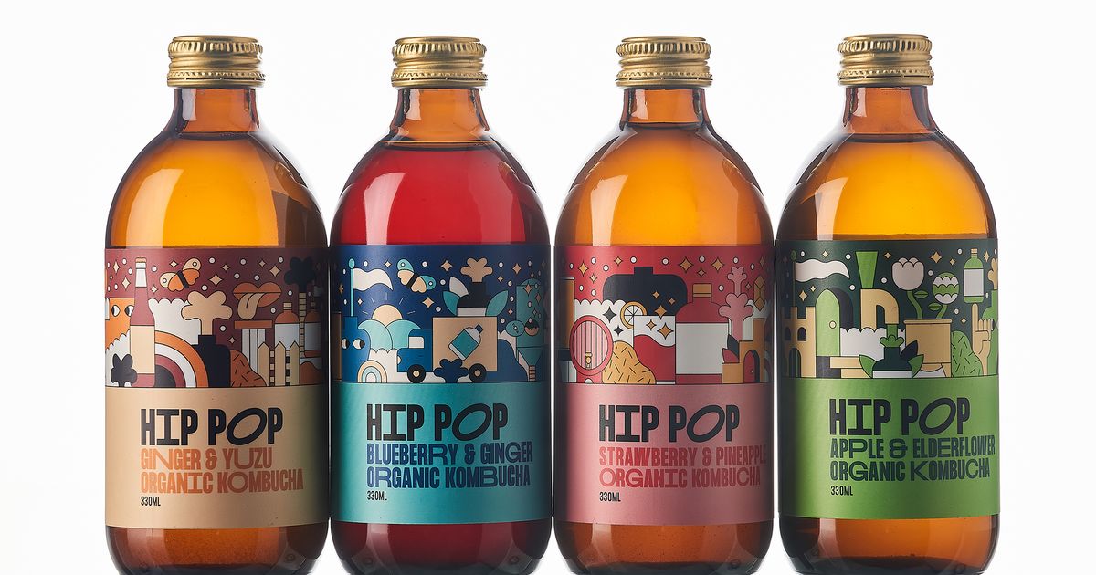 Beatson Clark Bottle Lends Retro Look to Kombucha Brand