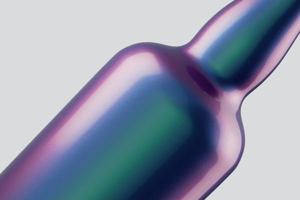 Iridescent bottle