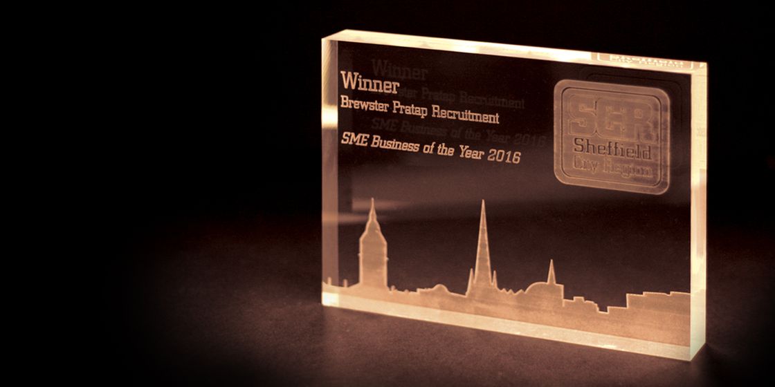 Brewster Pratap Recruitment Group wins Sheffield City Region Award for SME Business of the Year