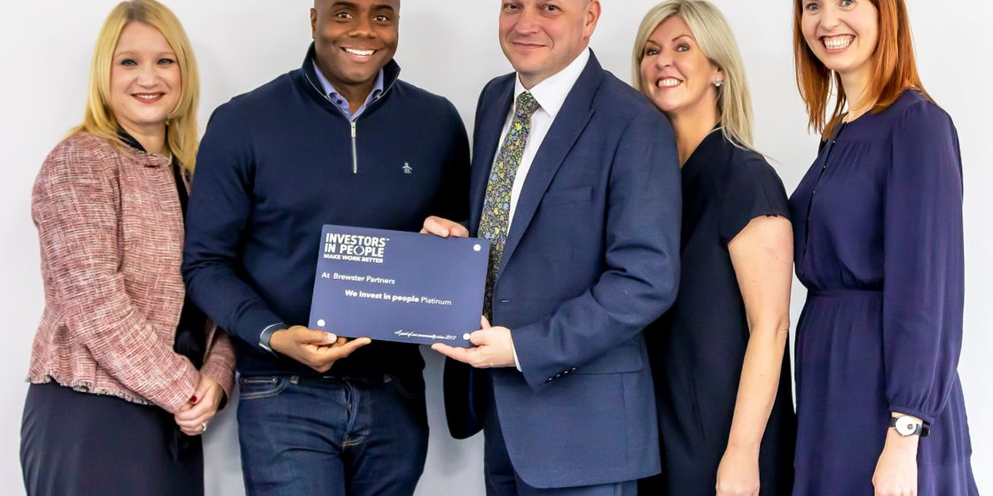 Brewster Partners PLATINUM Investors In People accreditation