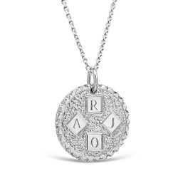 Four Letter 19mm Coin Pendant