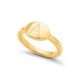 Mini Signet Ring - Horizontal Oval