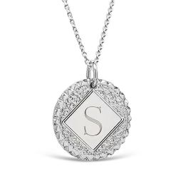 Single Letter 19mm Coin Pendant