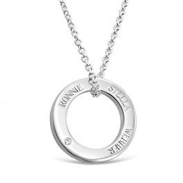 Halo Pendant 1 Diamond