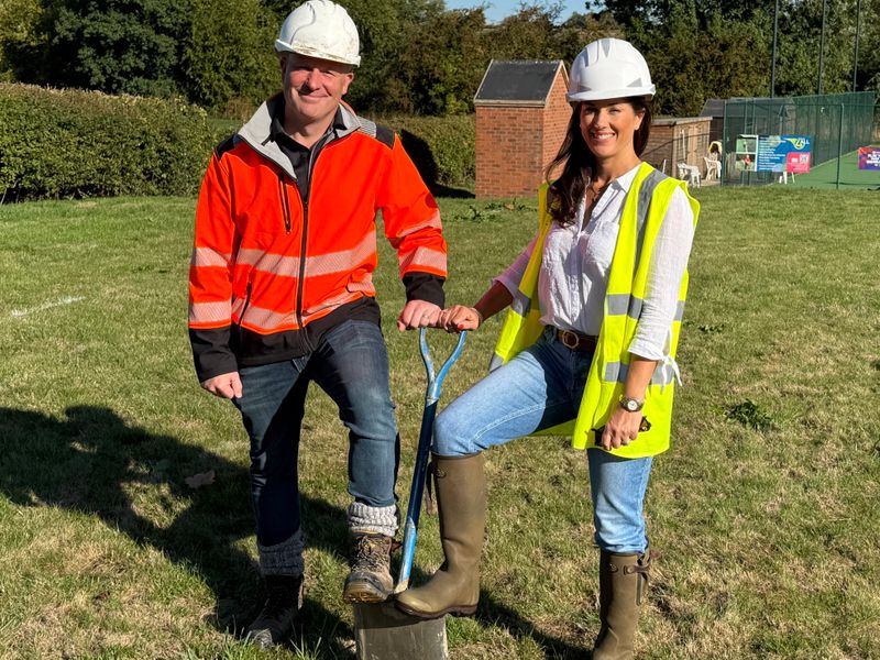 Construction of our courts begins